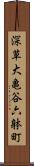 深草大亀谷六躰町 Scroll