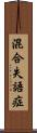 混合失語症 Scroll