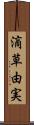 滴草由実 Scroll