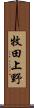 牧田上野 Scroll