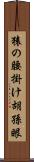 猿の腰掛け Scroll