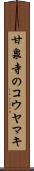 甘泉寺のコウヤマキ Scroll