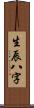 生辰八字 Scroll