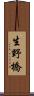 生野橋 Scroll