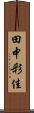 田中彩佳 Scroll