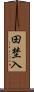 田埜入 Scroll