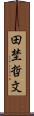 田埜哲文 Scroll