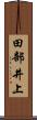 田部井上 Scroll