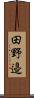田野邉 Scroll