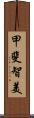 甲斐智美 Scroll
