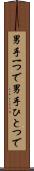 男手一つで Scroll