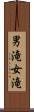男滝女滝 Scroll