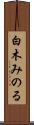白木みのる Scroll