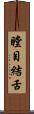 瞠目結舌 Scroll