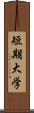 短期大学 Scroll