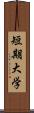 短期大学 Scroll