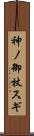 神ノ御杖スギ Scroll