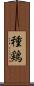 種鶏 Scroll