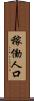 稼働人口 Scroll