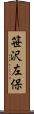 笹沢左保 Scroll