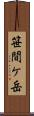 笹間ケ岳 Scroll
