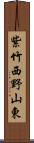 紫竹西野山東 Scroll