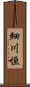 細川恒 Scroll