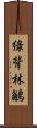 綠背林鶲 Scroll