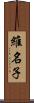 維名子 Scroll
