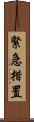 緊急措置 Scroll