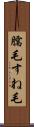 臑毛 Scroll