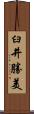 臼井勝美 Scroll