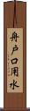 舟戸口用水 Scroll