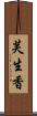 芙生香 Scroll