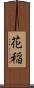花稲 Scroll