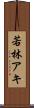 若林アキ Scroll