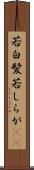 若白髪 Scroll