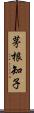 茅根知子 Scroll