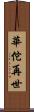 華佗再世 Scroll