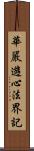 華嚴遊心法界記 Scroll