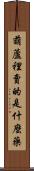 葫蘆裡賣的是什麼藥 Scroll