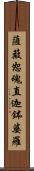 薩簸恕魂直迦鉢婆羅 Scroll