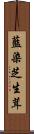 藍染芝生茸 Scroll