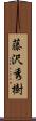 藤沢秀樹 Scroll