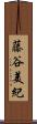 藤谷美紀 Scroll
