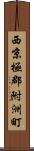 西京極郡附洲町 Scroll
