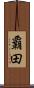 覇田 Scroll