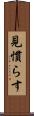 見慣らす Scroll