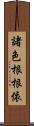 諸色根根依 Scroll