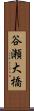 谷瀬大橋 Scroll